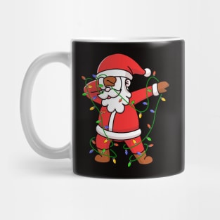 Dabbing Santa Shirt for Boys Girls Christmas Tree Lights Mug